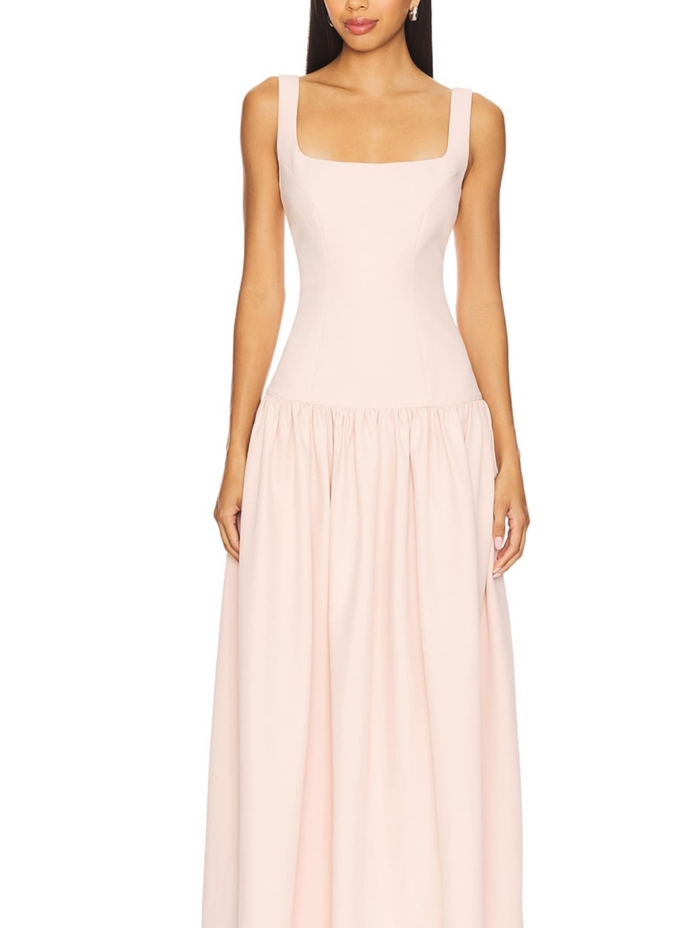 Lovers + Friends Blush Square-Neck Maxi Dress